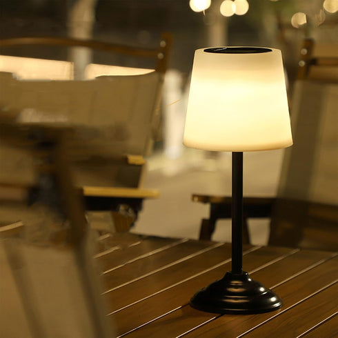 Solar Table Lamp Minimalist Desk Lamp for Nightstand Rechargeable Ambient Night Light Modern Aesthetic Bedside Lamps