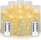 Eebuss Flameless Candles with Embedded Star String, Battery Operated LED Pillar Candles