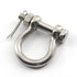 M8 Bow Shackle Anchor Shackle - Stainless Steel 304 D Ring Shackle with Cotter Pin for Material Handling (Pack of 4)