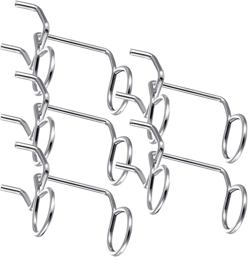 SHINEOFI 5pcs Iron Pegboard Screwdriver Holders Rack Utility Hooks for Garage Workbench Storage