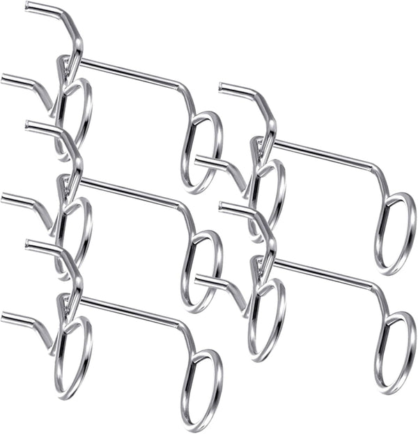 SHINEOFI 5pcs Iron Pegboard Screwdriver Holders Rack Utility Hooks for Garage Workbench Storage