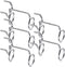 SHINEOFI 5pcs Iron Pegboard Screwdriver Holders Rack Utility Hooks for Garage Workbench Storage