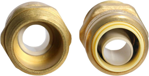 1 Piece XFITTING 3/4'' Push Fit x 1'' Male NPT Adapter
