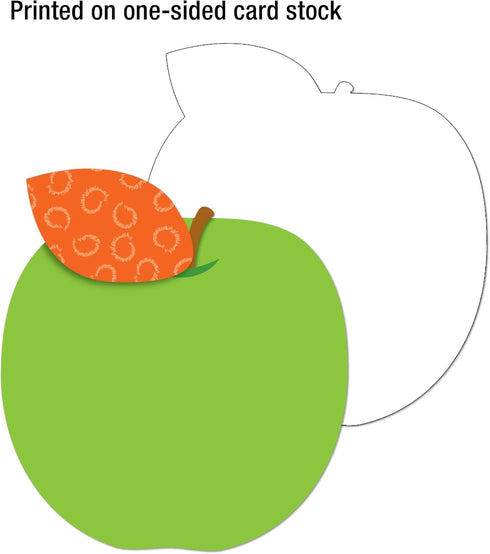 Carson Dellosa 36pc Colorful Apple Bulletin Board Cutouts for Classroom
