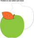 Carson Dellosa 36pc Colorful Apple Bulletin Board Cutouts for Classroom