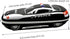 Large Capacity Police Car Pencil Case Cool Pencil Box Car Pencil bag Stationery Storagebbox Black Waterproof and Shock proof Made of EVA Material