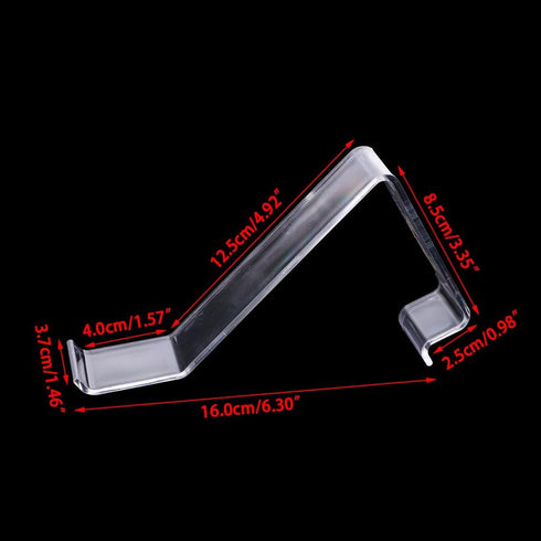 caralin Closet L Shaped Shoe Tray Clear Shoes Ract Stand Shelf Display Rack for Home Bedroom Dormitory Storage Holder