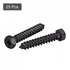 uxcell Hex Lag Screws 1/4" x 1-1/2" Carbon Steel Phillips Head Self-Tapping Bolts for Deck Building, 25pcs