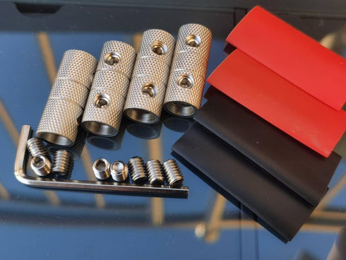 4 Guage Wire Splice Connectors 4 AWG Battery Cable Splicing Amplifier Wire Butt Connector with Heat Shrink