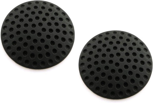 HJ Garden 2PCS Black Wall Protectors, Door Handle Bumpers, Rubber Self Adhesive Silencer Crash Pad for Home Office