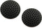 HJ Garden 2PCS Black Wall Protectors, Door Handle Bumpers, Rubber Self Adhesive Silencer Crash Pad for Home Office