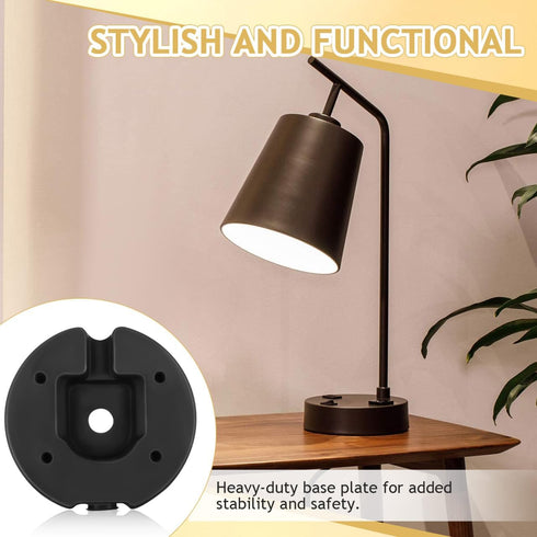 4.13 Inch Counterweight BESTOYARD Weighted Block Base for Floor Lamp and Desk Lamp Iron Base Weight for DIY Lighting