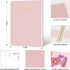 Meeting Notebook for Work Organization, 160 Pages Work Planner with Action Items, Agenda Planner, Pink
