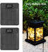 2 Pack Solar Light Replacement Top Parts for Outdoor Lanterns, Solar Panel Lid Battery Box Accessories for Garden Yard