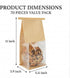 Tavira 70 Pack 11 5.1 3.9 Inches Bread Bags for Homemade Bread, x x Kraft Paper Bakery Bags with Tin Tie Tab Lock