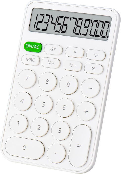 Standard Function Basic Calculator, 12 Digit Large LCD Display, Antiskid Bottom for Office, Home, School, Automatic