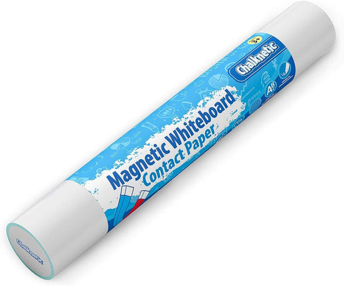 Magnetic Whiteboard Contact Paper - Adhesive Dry Erase Board for Magnet, Peel and Stick Wall Decal for Kids Classroom,