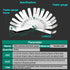 Stainless Steel Feeler Gauge - Dual Reading Combination Gap Thickness Measure Inch & Metric 0.127-0.508mm / 0.005