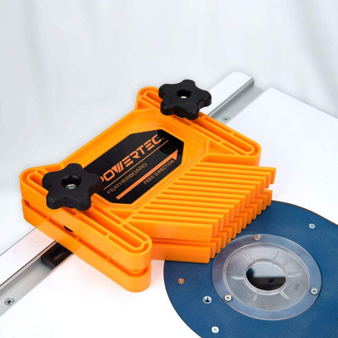 POWERTEC Universal Featherboard for Table Saw, Router Table, Woodworking Tools & Accessories