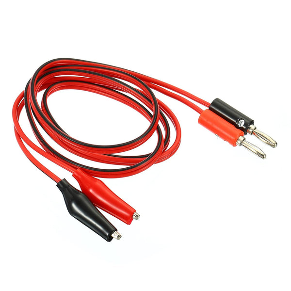 YOKIVE Test Leads, Multimeter Banana Plug to Alligator Clip Test Cable for Laboratory Testing Work, Red, Black, 1M