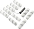 11 Piece Paint Roller Tool Kit - 6 Inch 3/4 in High-Density Microfiber Mini Roller with Frame for Oil and Water Based