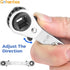gohantee HVAC Service Wrench Tools, Air Conditioner Valve Ratchet Wrench with Bit Adapter Kit