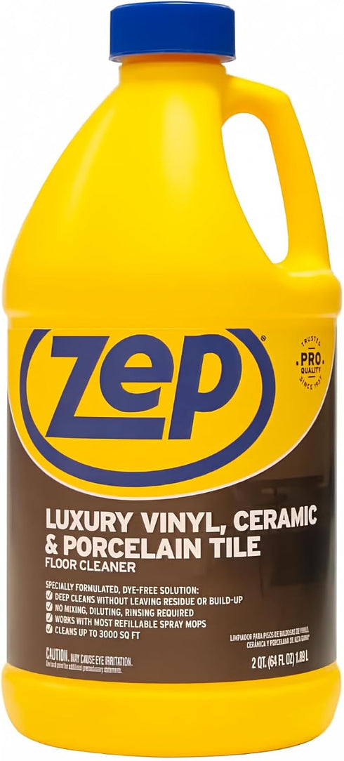 Zep Luxury Vinyl, Ceramic and Porcelain Floor Cleaner - 64 oz. ZULVCP64