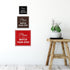 Signs ByLITA Square Classy Please Watch Your Step Sign | Safety Sign with Easy Installation (Black Gold)