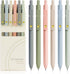 Gel Pens, 6 Pcs 0.5mm Fine Point - Smooth Writing Cute Pens, High-End Series Black Ink Pens for Journaling, Note