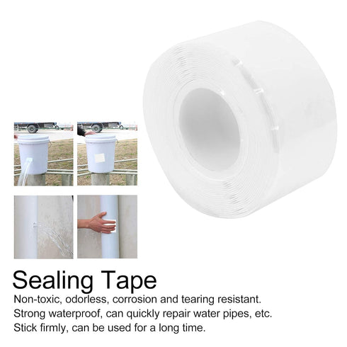 Waterproof Silicone Rubber Tape, Strong Adhesion Tape for Plumbing Repairs and Water Pipe