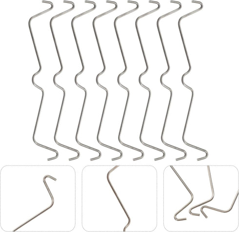 DOITOOL 100pcs Tools Accessories, Stainless Locking Fixer, Organizing Accessories for Clips Hook Various Peg Steel Locks