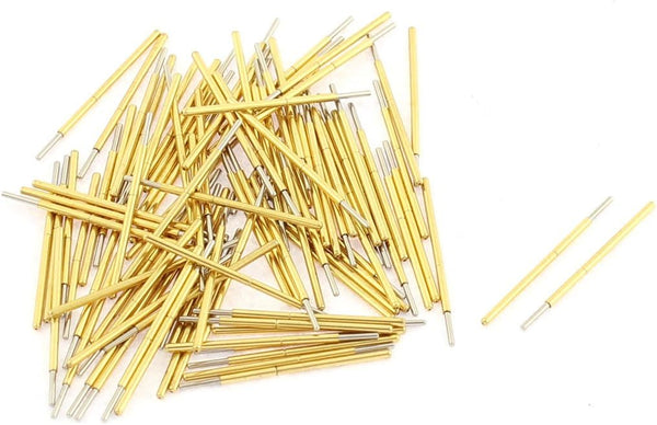 uxcell P50J Spherical Tip Spring Loaded Test Probe Pin 16mm Length 100Pcs