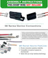 3-Pack Metri-Pack 56 Series 2-PIN 2-Conductor Connector Male and Female Terminal w/14-16 AWG