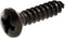 Hillman 2855 6 x 5/8-Inch Oval Head Black Chromate Decorative Sheet Metal Screw, 40-Pack