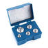 105g Total Scale Balance Calibration Weight Set, 5g 10g 20g*2 50g Chrome Steel Weights with Tweezers for Lab
