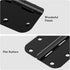 48 Pack 3.5 Inch 5/8"Radius 3-1/2"Flat 3 Ball Bearing Door Hinges Matte Black Round Anti Squeak Interior Iron Bifold