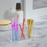 NIUBEE Acrylic Pen Holder, 3 Compartments Clear Pencil Organizer Cup for Desk Accessory Storage