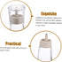 8.8 oz Countertop PRETYZOOM Mouthwash Dispenser with Lid Small Glass Bottle for Bathroom and Kitchen Multi-Purpose
