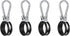 4 Pack Stainless Steel Hanger Bracket Assembly, Rubber Cushion Airpower Line Clamp for 3-in-1 Tractor Trailer