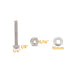 binifiMux Assortment Kit for 3D Printer, Machine, Stainless Steel 304, #6-32 Pan Head Phillips Screws, Nuts, Washers,