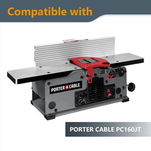 POWERTEC 6 Inch Jointer Blades - Replacement for Porter Cable PC160JT Jointer, Set of 2 for PC37072 Jointer Knives