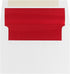 JAM PAPER A7 Foil Lined Invitation Envelopes - 5 1/4 x 7 1/4 - White with Red Foil - 50 Pack