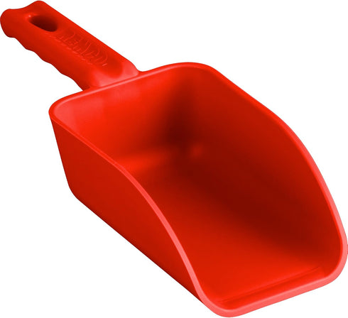 Vikan Remco 63004 Color-Coded Plastic Hand Scoop, 16 oz, BPA-Free Food-Safe Kitchen Utensils, Red