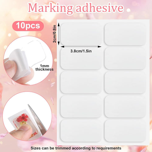6 0.59 0.98 Inch 10 Jetec Piece X-Ray Markers Flower Resin with Lead Letters L & R x Includes Piece Adhesive Strips