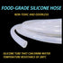 TONGYUANDA 1/4" 3/8" 10 Pure Silicone Tubing, ID x OD x FT, Flexible Food-Grade Tubing, High Temp Resistant