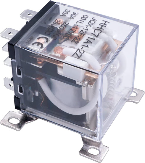 TWTADE/JQX-12F-2Z General Purpose High Power Relay 30A DPDT 2NO+2NC AC 110V Coil Voltage 8 Pin