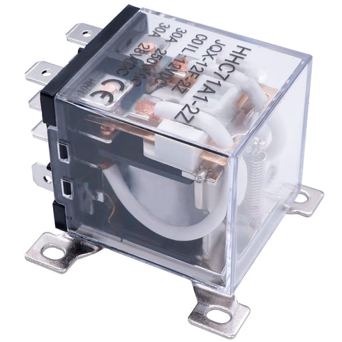 TWTADE/JQX-12F-2Z 30A DPDT 2NO+2NC General Purpose High Power Relay DC 24V Coil Voltage 8 Pin