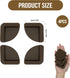 Ryetvok 4 Pack Silicone Non-Slip Feet for Cutting Board, Brown Rubber Cutting Board Feet, Shock-Absorbing Kitchen