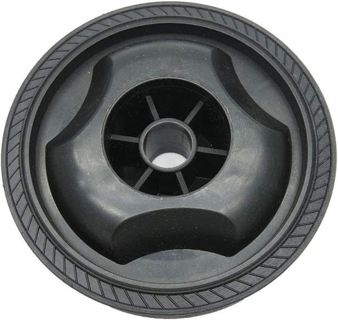 XMHF 115mm Dia Anti-Slip Wheels for Air Compressor - Plastic Trundle, Black, 2Pcs