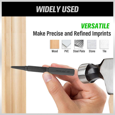 SWANLAKE 4-Piece Nail Setter and Center Punch Set.